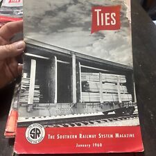 1960 Year SOUTHERN RAILWAY SYSTEM TIES Railroad MAGAZINE picture