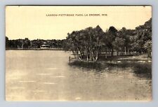 La Crosse, WI-Wisconsin, Lagoon-Pettibone Park Pond Antique, Vintage Postcard picture