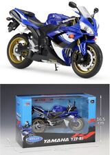 WELLY 1:10 YAMAHA YZF-R1 Blue MOTORCYCLE Bike Model collection Toy Gift NIB picture