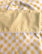 Vintage Dan River Dantrel Yellow Gingham Flat And Fitted Sheets Cutter Fabric picture