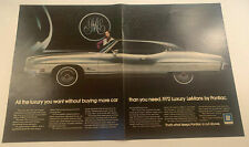 1971 1972 Pontiac LeMans Car Vintage Magazine Print Ad picture