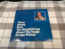 1976 Dodge pick up three strong facts brochure Mailer picture