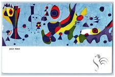 1952 Mural By Joan Miro 30 Feet By 71/2 Feet Painting Canvas Posted Postcard picture