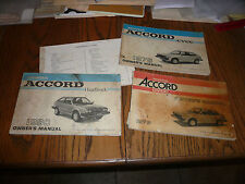 1974 1976 1978 1988 Honda Civic Accord Owner's Manuals - Lot of 4 picture