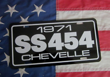 1971 Chevrolet SS 454 Chevelle license plate car tag 71 SS454 Super Sport picture