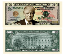 50 Pack Donald Trump 2016 Victory Presidential Collectible Novelty Dollar Bills picture