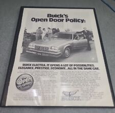 1977 Buick Electra Print Ad Original Buick’s Open Door Policy Framed 8.5x11  picture