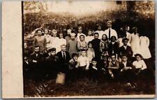Vintage 1911 RPPC Real Photo Postcard School Children Class Photo w/ 1911 Cancel picture