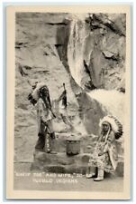 c1950's Chief Joe Wife Jo-Ro Pueblo Native American Indians RPPC Photo Postcard picture