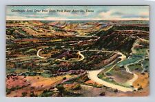 Amarillo TX-Texas, Aerial Goodnight Trail Over Palo Duro Vintage c1951 Postcard picture