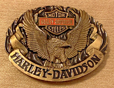Harley Davidson Belt Buckle UPWING EAGLE VINTAGE 1992 - MADE in USA picture