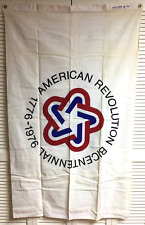 NOS Vintage Bicentennial 1776-1976 American Flag DETTRA Bulldog Cotton 3x5 picture