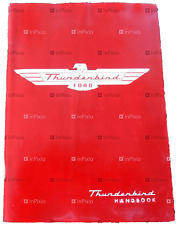1955 FORD THUNDERBIRD HANDBOOK (OWNER'S MANUAL) - REPRINT picture
