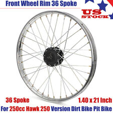 Front Wheel Rim 36 Spoke For 250cc Hawk 250 Carb Dirt Bike Pit Bike 1.4*21