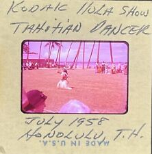 Vintage 35mm slide 1958 Kodak Hula Show Honolulu Hawaii Ektachrome Slide picture