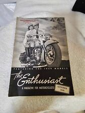 October 1948 The Enthusiast Harley Davidson Motorcycle Magazine- P11 picture