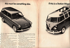 1965 VW Volkswagen Station Wagon Squareback Vintage Print Ad e6 picture