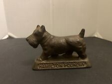 Vintage Hamilton Foundry Cast Metal Scottish Terrier Scotty Dog Paperweight picture