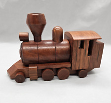 Akio Kamei Wooden Train Engine Locomotive Japanese Karakuri Puzzle Trick Box picture