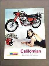 1972 Jawa Californian 350 Bike Motorcycle 1-page Vintage Brochure Spec Sheet picture