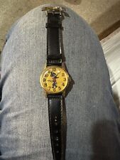 Old Antique Swiss Made Joan Walsh Anglund Shooting Cowboy Watch, Wolfpit Ent. picture