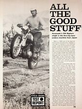 1970 Kawasaki F5 Bighorn 350 Road Test - 5-Page Vintage Motorcycle Article picture