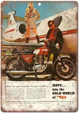 BSA Motorcycle Vintage Print Ad Reproduction Metal Sign F50 picture