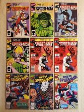Web of Spider-Man 2 7 10 15 30 30 51 55 81 lot 1st Chance Bloodshed Marvel picture