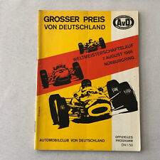 1966 AVD Nurburgring German Grand Prix Racing Race Program Book German picture