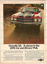 1970 Chevrolet Chevelle SS Vintage Magazine Ad picture