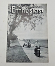 Harley-Davidson Enthusiast A Magazine For Motorcyclists Oct. 1934 Vintage picture