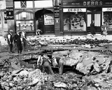 London Street Damage after German Bombing Night Raid 8x10 WWII Photo 318a picture