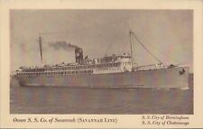 Postcard Ship Ocean SS Co of Savannah Savannah Line  picture