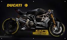 Ducati 3'X5' VINYL BANNER GARAGE MAN CAVE SIGN SPORT BIKES MOTORCYCLE FAST SLEEK picture