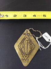 Vintage AJS Montreal Panned Bangkok Keychain Key Ring Chain Fob Hangtag *EE51 picture