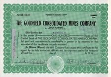Goldfield Consolidated Mines Co - Original Stock Certificate - 1960 - R142609 picture