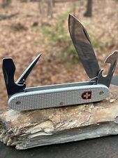 Elsener Signed 2005 Victorinox 93mm 1961  Silver Alox Soldier Swiss Army knife picture