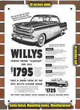 Metal Sign - 1955 Willys Bermuda and Custom- 10x14 inches picture