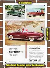 Metal Sign - 1953 Chrysler New Yorker and Newport- 10x14 inches picture