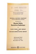 1954 General Electric Utility Executives Conference Portland OR Meeting ID A1 picture