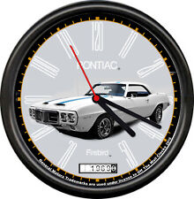 Licensed 1969 Pontiac Firebird 2 Door Sedan Vintage General Motors Wall Clock picture