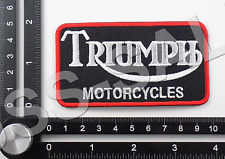 TRIUMPH MOTORCYCLES EMBROIDERED PATCH IRON/SEW ON ~3-5/8