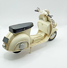 Vespa Motor Scooter - Cream Model- Metal Tin Vintage Motor Scooter RETRO VINTAGE picture