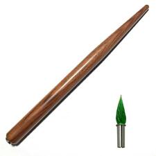 Bortoletti glass pen fine line rosewood straight shaft luxury pen shaft #663816 picture