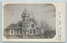 Postcard IL Du Quoin Duquoin Illinois Christian Church c1909 Real Photo RPPC A42 picture