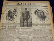 1937 NEW YORK TIMES SUNDAY DRAMA SECTIONS LOT OF 38 - BROOKS ATKINSON - NTL 16 picture