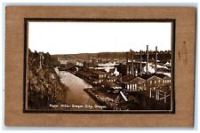 c1910 Paper Mills Exterior Building Oregon City Oregon Vintage Antique Postcard picture