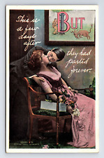 c1909 Romance A Few Days After They Partied Forever Postcard picture