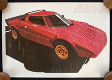 Vintage 1977 Lancia Stratos HF Stradale Poster  picture