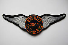 #5037 2003 BIKE WEEK DAYTONA BEACH,LIVE TO RIDE MOTORCYCLE EMBROIDERY PATCH picture